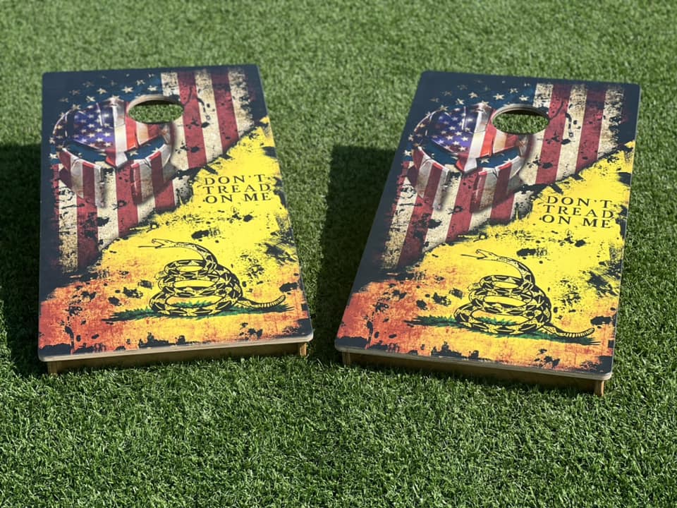 DON'T TREAD ON ME Cornhole Boards