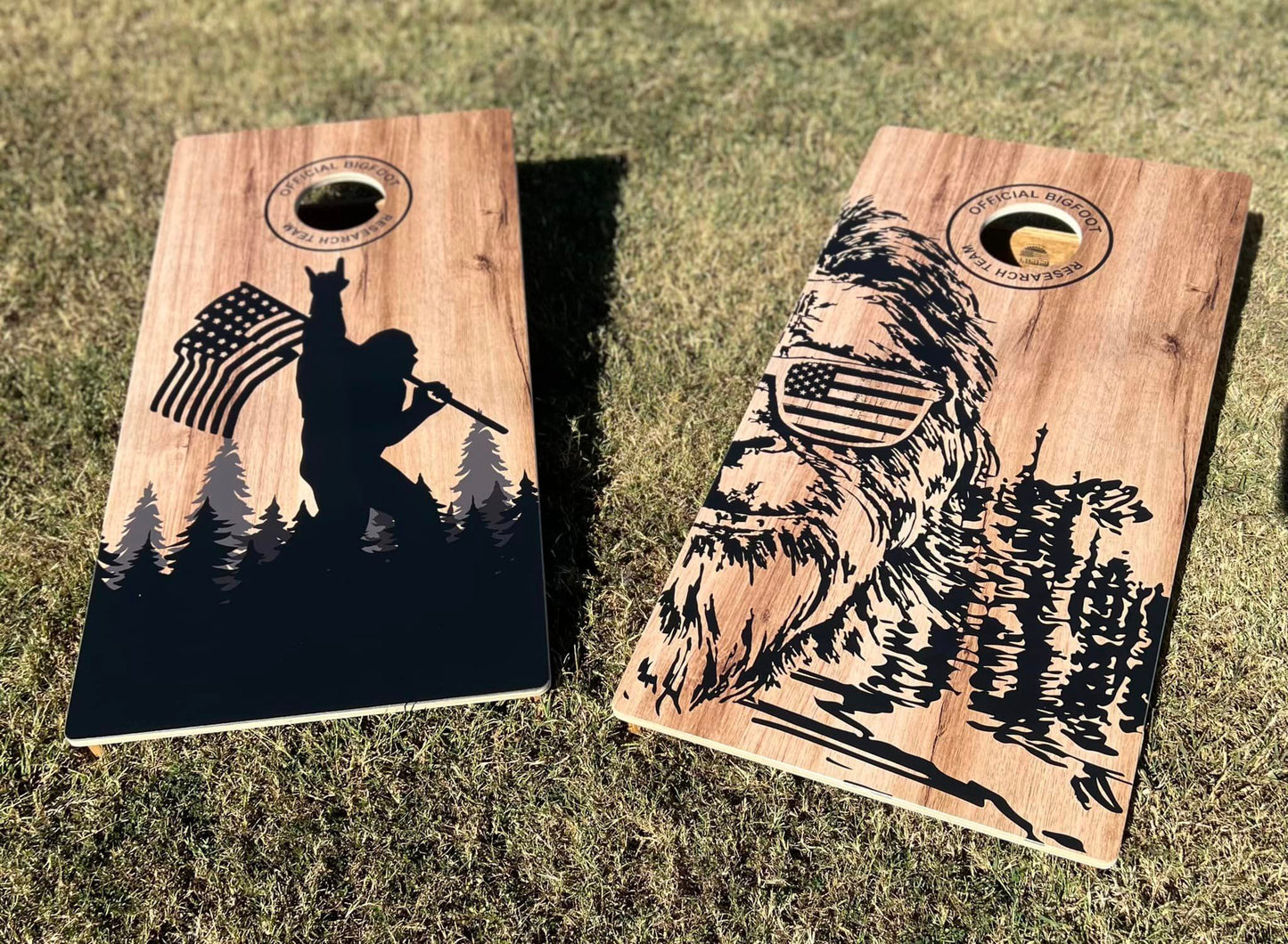 Bigfoot Research Team Cornhole Boards