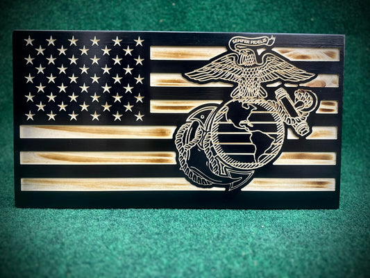 USMC/AMERICAN FLAG