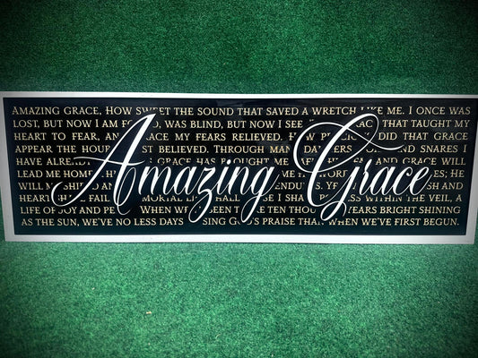 Amazing Grace Wooden Sign